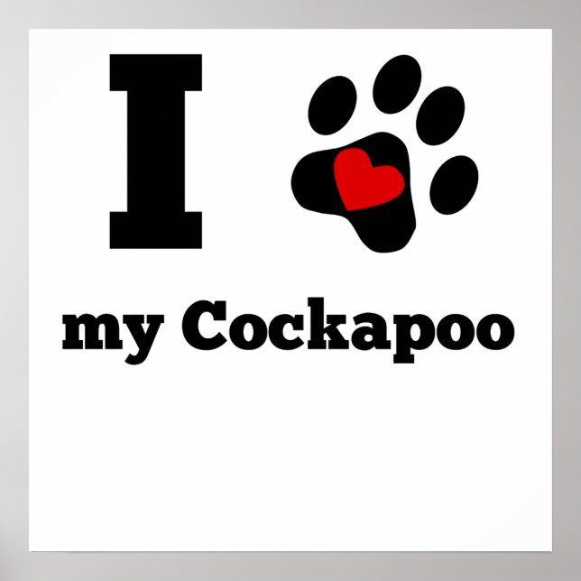 Poster J'Coeur Mon Cockapou (Devant)