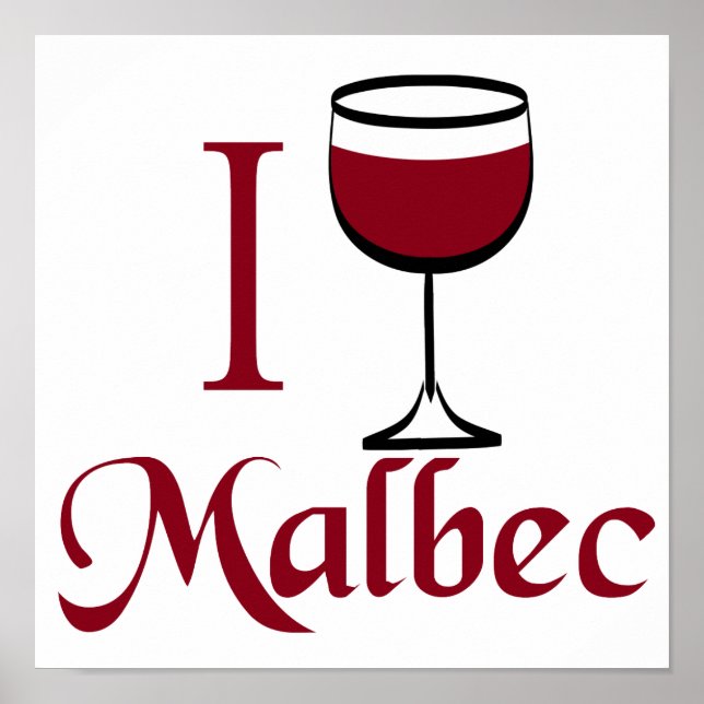 Poster Je Bois Du Vin Malbec (Devant)
