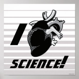 Poster Je (Cœur Anatomique) Science