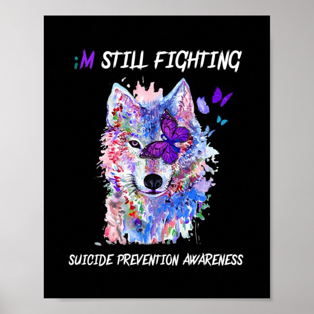 Poster Je continue à combattre le suicide des ailes de Se (Devant)