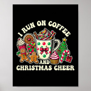 Poster Je Cours Sur Café Et Cadeaux De Noël Pour Hommes