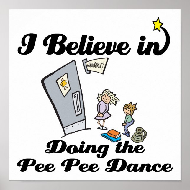 Poster je crois à la danse de pee pee (Devant)