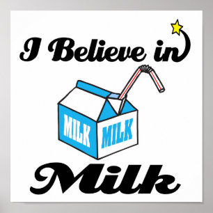 Poster je crois au lait