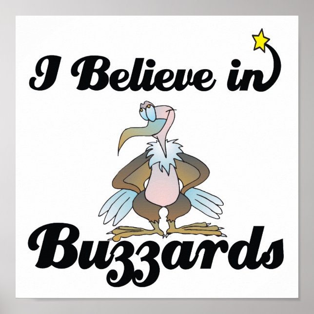 Poster je crois aux buzzards (Devant)