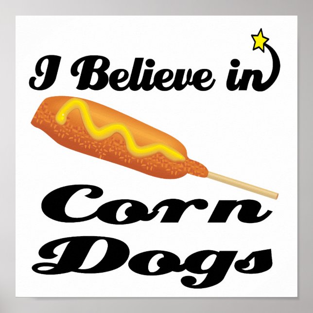 Poster je crois aux chiens de maïs (Devant)