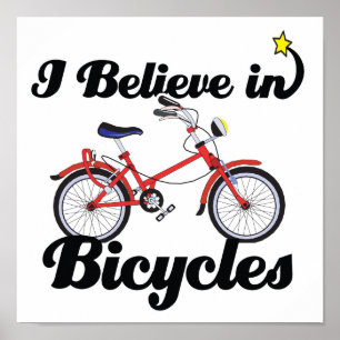 Poster je crois aux vélos