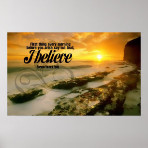 Poster Je crois l'affiche de motivation