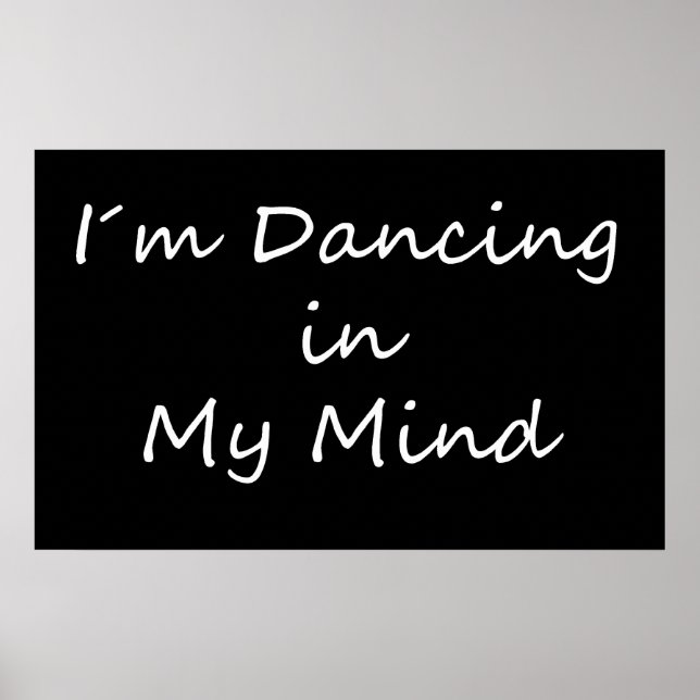 Poster Je danse dans mon esprit (Devant)