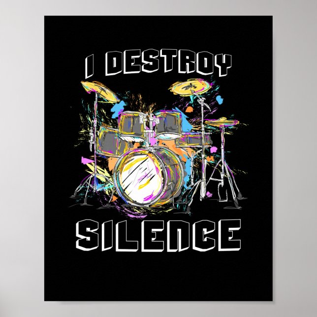 Poster Je détruit le silence (Devant)