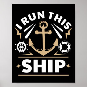 Poster Je dirige ce bateau de façon drôle