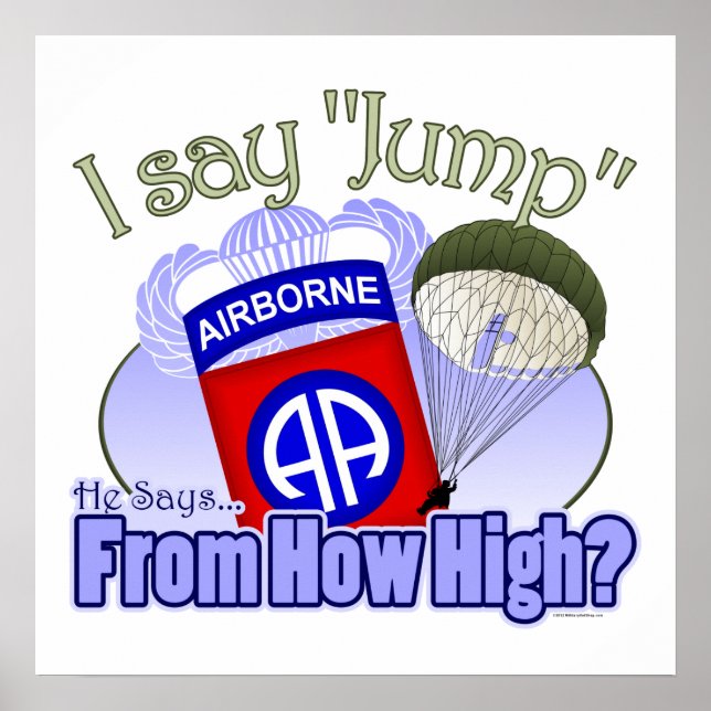 Poster Je Dis Jump [82e Airborne] (Devant)
