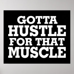 Poster Je Dois Tisser Pour Ce Muscle Blanc