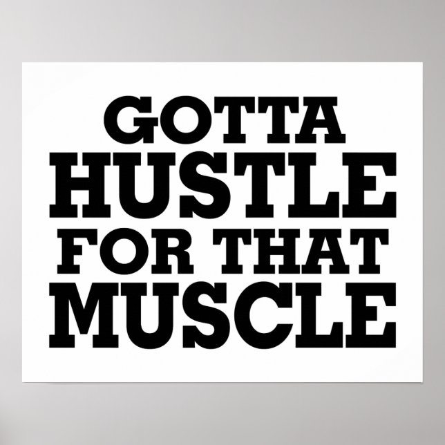 Poster Je Dois Tisser Pour Ce Muscle Noir (Devant)