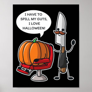 Poster Je Dois Vider Mon Sac Je Suis Fan D'Halloween Citr