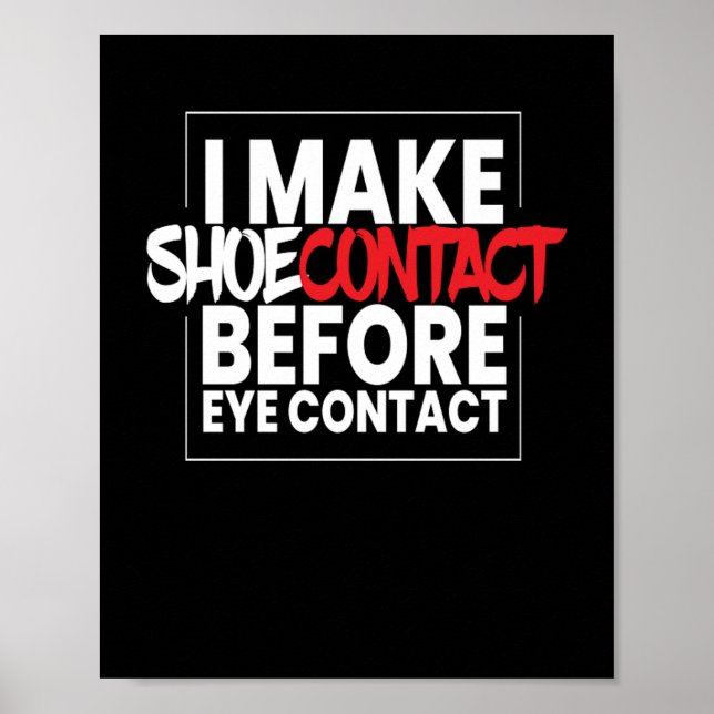 Poster Je fais Shoecontact Basket chaussures Baskets (Devant)