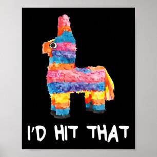 Poster Je frapperais que Pinata Chemises Hommes Femmes En
