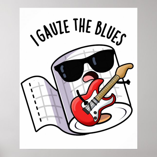 Poster Je Gaufie Le Blues Drôle Jeu De Premiers Soins (Devant)