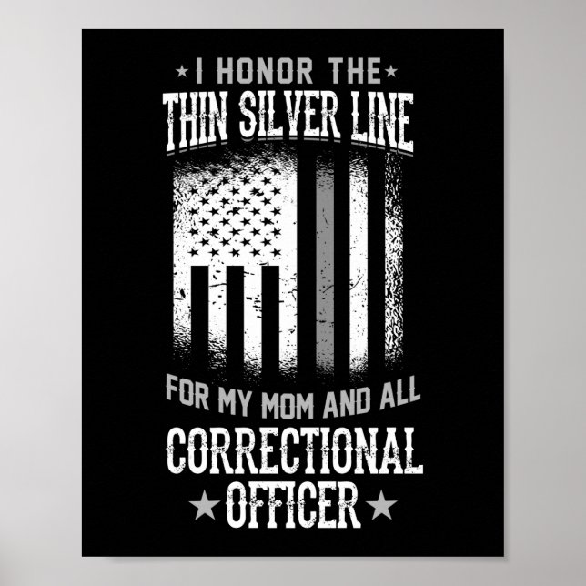 Poster Je Honore L'Agent Correctionnel De La Ligne Silver (Devant)