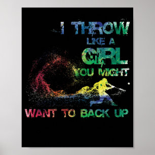 Poster Je Jette Comme Une Fille Que Vous Pourriez Vouloir