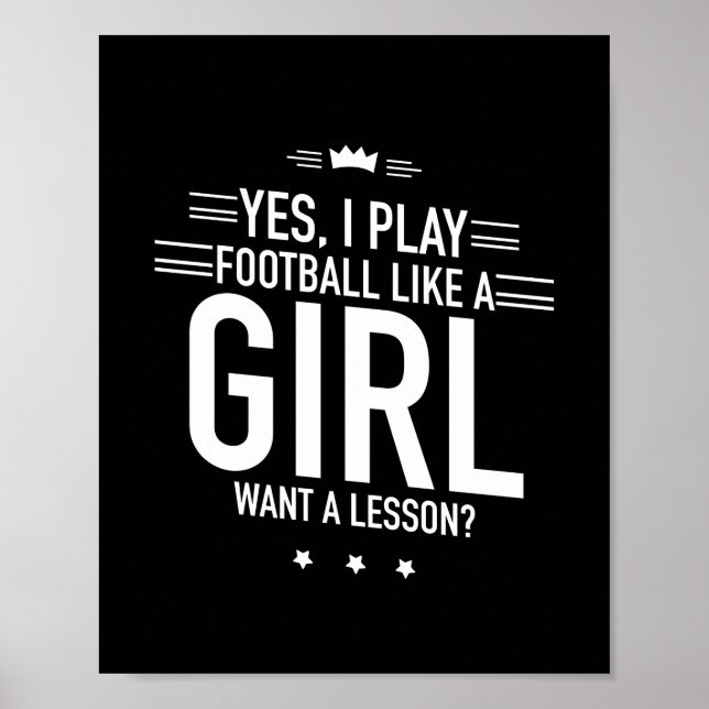 Poster Je joue au football comme une fille blanche (Devant)