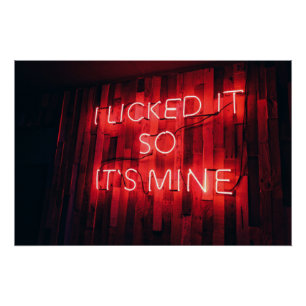 Poster Je L'Ai Laissée Comme Sa Mine