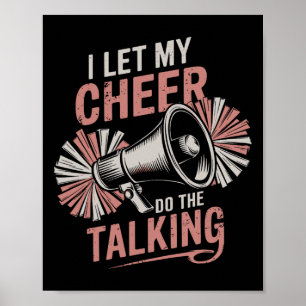 Poster Je laisse mes encouragements parler Funny Cheerlea