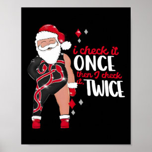 Poster Je Le Vérifie Une Fois Puis Je Le Vérifie Deux Foi