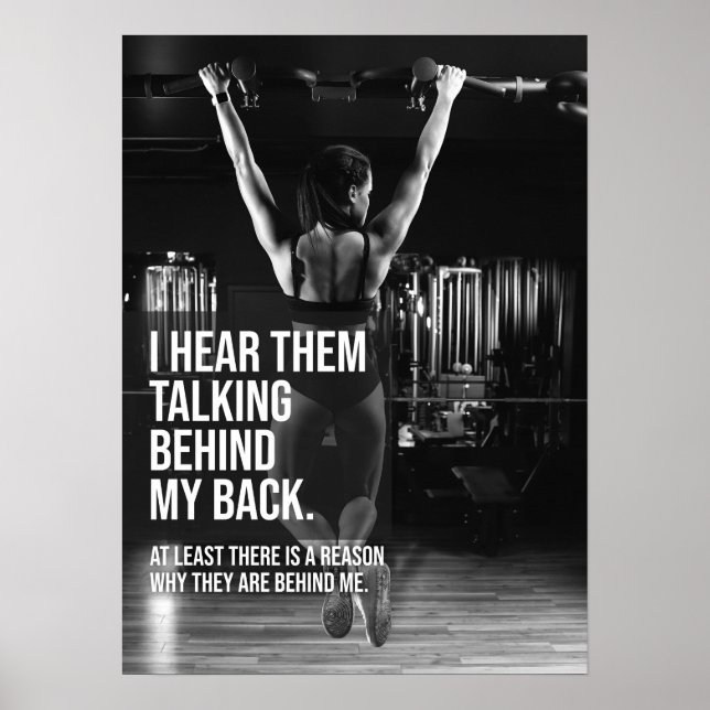 Poster Je Les Entends Parler Derrière Mon Dos - Fitness (Devant)