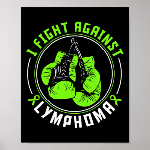 Poster Je lutte contre la Lymphome Sensibilisation Soutie