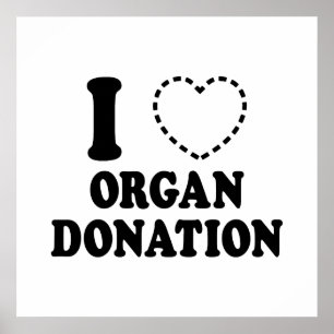 Poster Je {MANGE COEUR} DON D'ORGANE