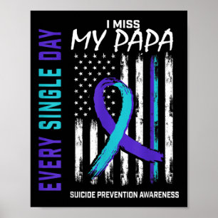 Poster Je Manque Mon Papa Suicide Sensibilisation Prévent