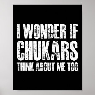 Poster Je Me Demande Si Les Tchoukars Pensent À Moi Trop 