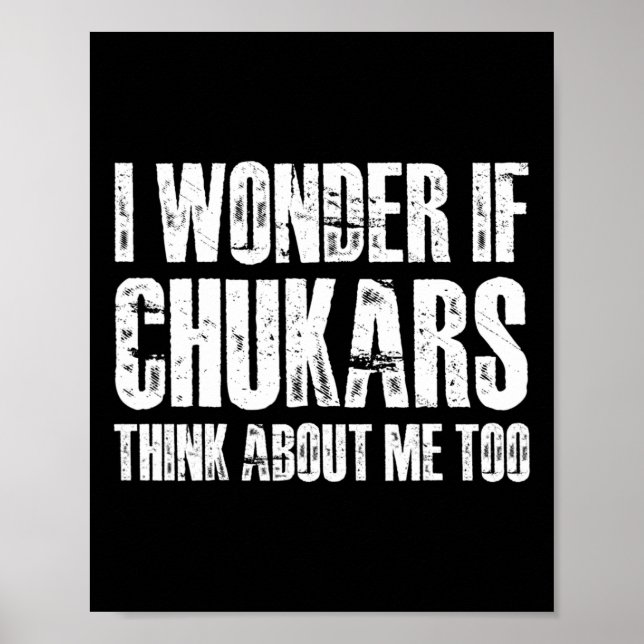 Poster Je Me Demande Si Les Tchoukars Pensent À Moi Trop  (Devant)