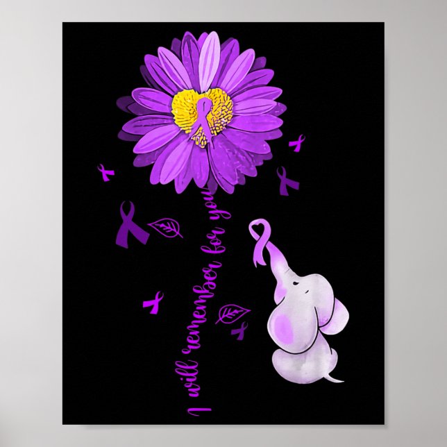 Poster Je me souviendrai pour vous Elephant Alzheimer's A (Devant)