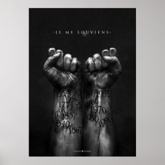 Poster Je me souviens