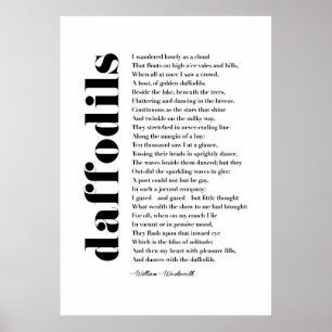 Poster Je me suis promené seul comme un nuage par William