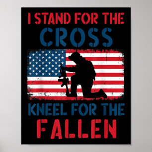 Poster Je Me Trouve Pour Le Drapeau Kneel Pour Le Fallen