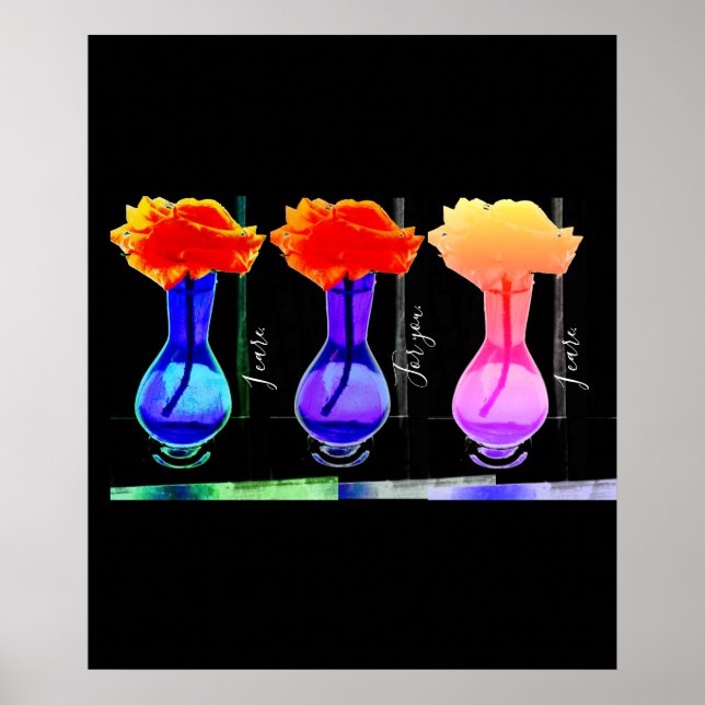 Poster Je m'en soucie. Pour vous. L'art rose de l'abricot (Devant)