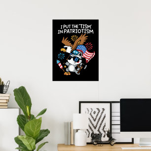 Poster Je mets le Tisme dans l'Aigle Athlétique Patriotiq