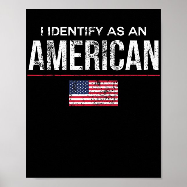 Poster Je m'identifie comme un Américain Non Identité Pol (Devant)