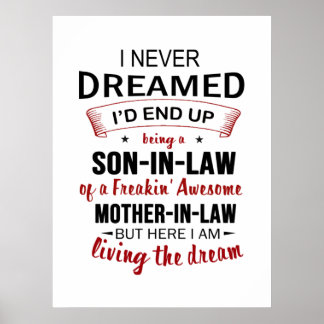 Poster Je N'Ai Jamais rêvé que je finirais par être un ge