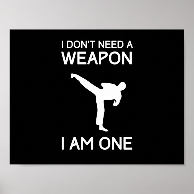 Poster Je n'ai pas besoin d'arme (Devant)