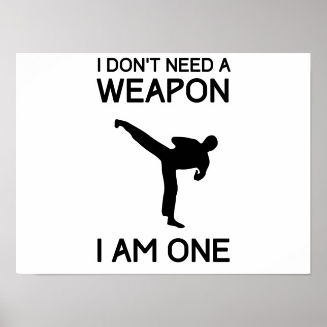 Poster Je n'ai pas besoin d'arme (Devant)