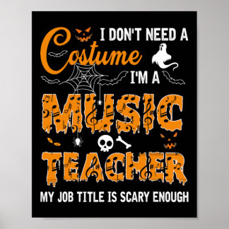 Poster Je n'ai pas besoin d'un costume Je suis un profess