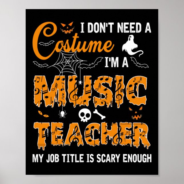 Poster Je n'ai pas besoin d'un costume Je suis un profess (Devant)
