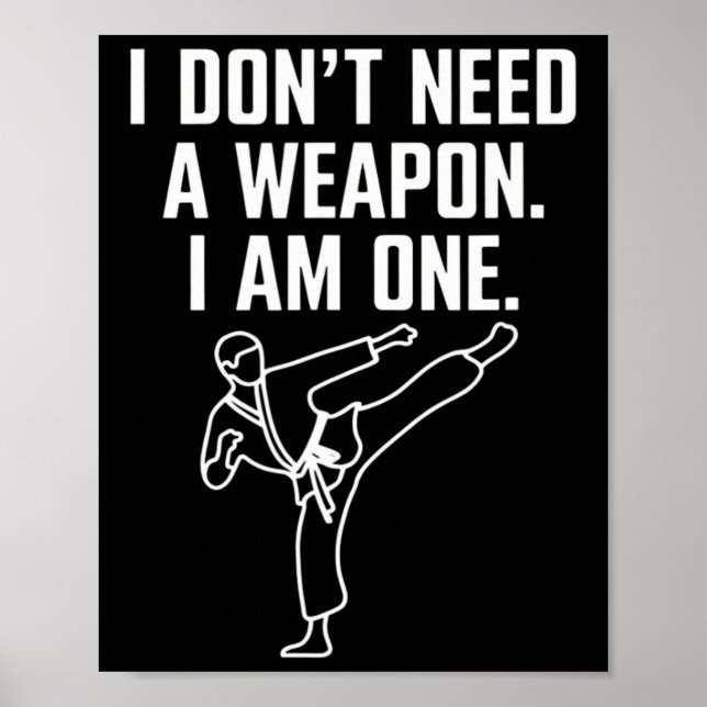 Poster Je n'ai pas besoin d'une arme, j'en suis une - Kar (Devant)