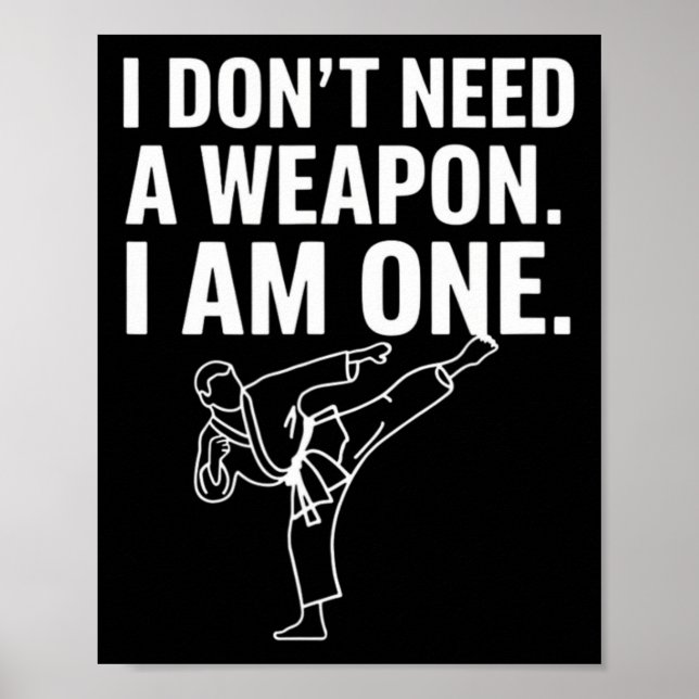 Poster Je n'ai pas besoin d'une arme, j'en suis une - Kar (Devant)