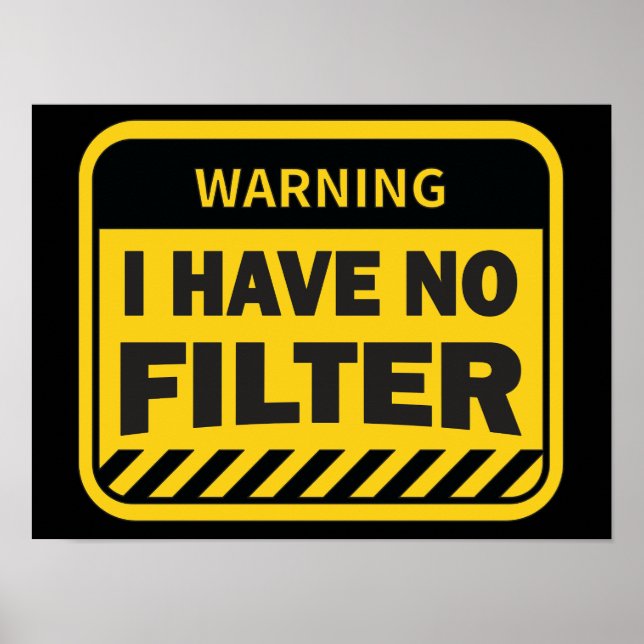 Poster Je n'ai pas d'affiche de filtre (Devant)