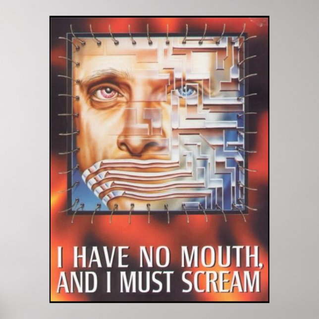 Poster Je n'ai pas de bouche et je dois crier (Devant)