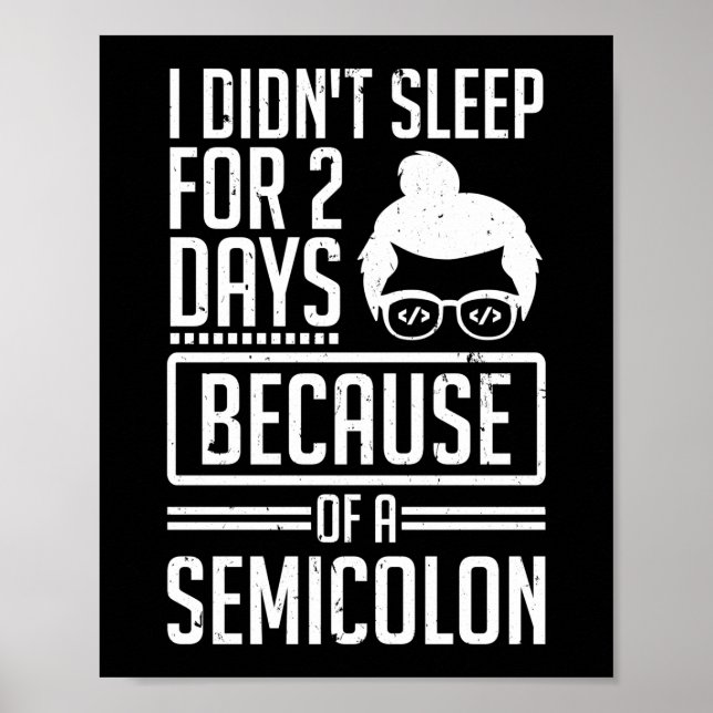 Poster Je n'ai pas dormi 2 jours de programmation semi-lu (Devant)